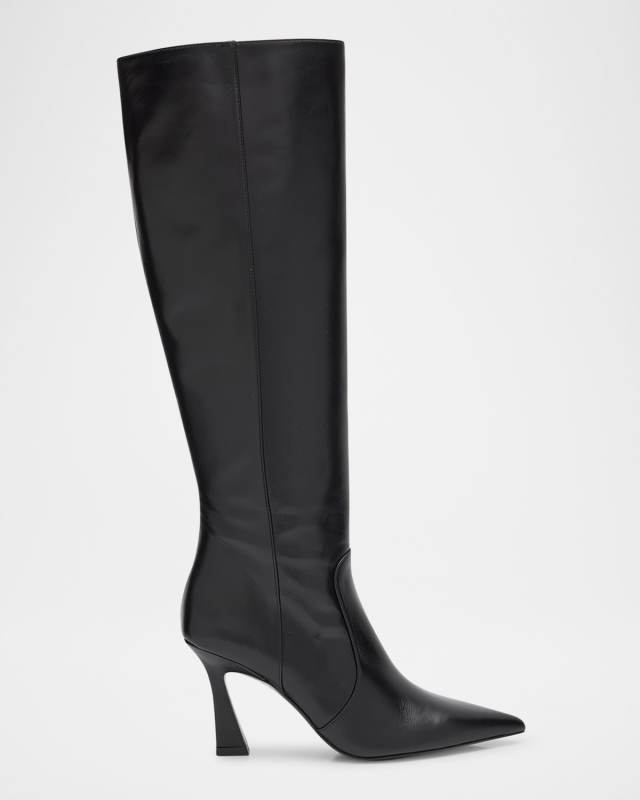 Vinnie Leather Knee-High Boots